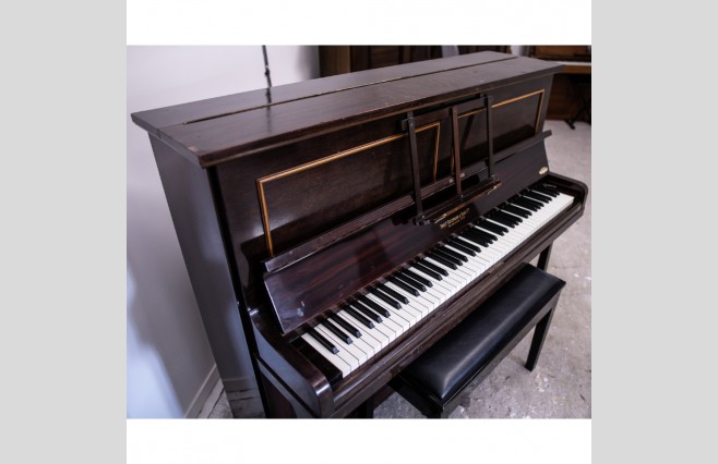 Used Fred Oetzmann and Sons Satin Dark Mahogany Upright Sold As Seen Bargain - Image 3